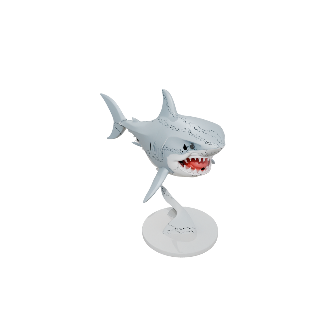 Jumbo Kawaii Flexi Great White Shark