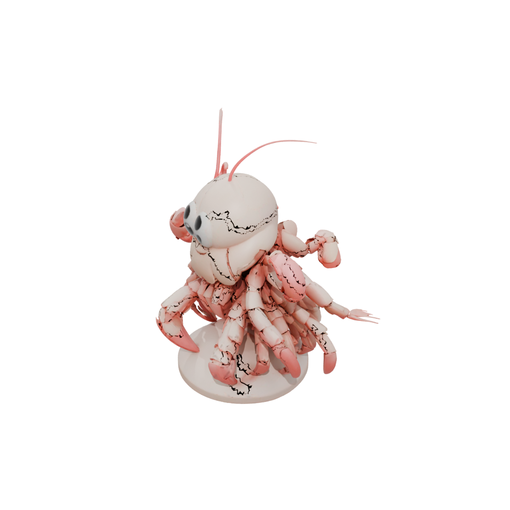Jumbo Kawaii Flexi Hermit Crab
