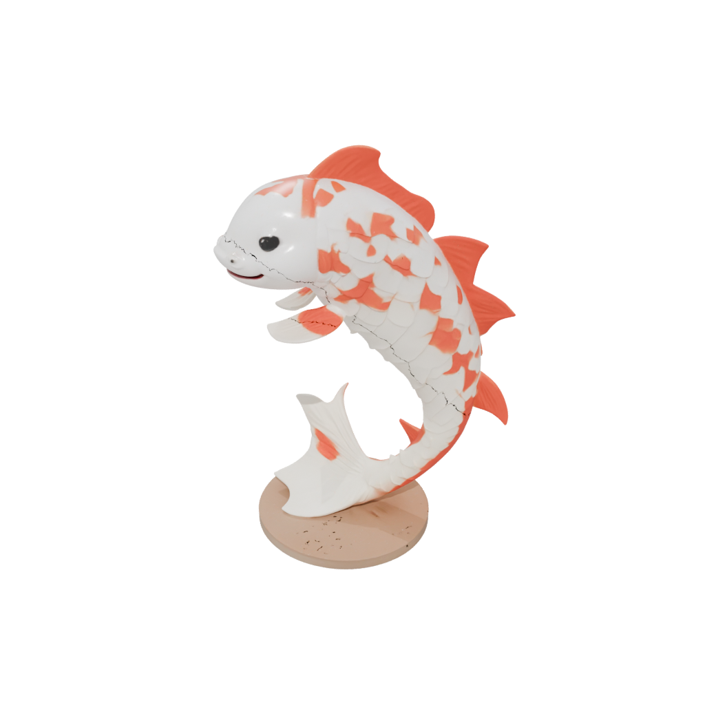 Jumbo Kawaii Flexi Koi Fish