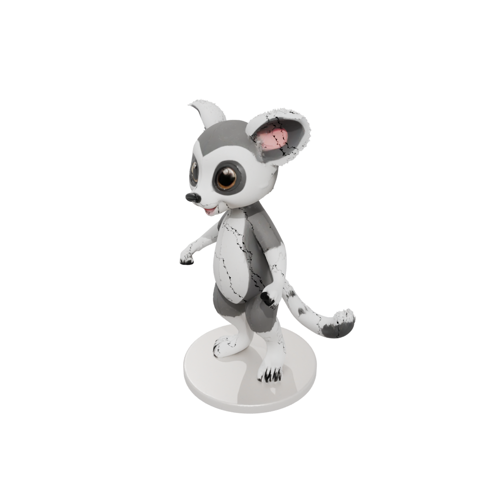 Jumbo Kawaii Flexi Lemur