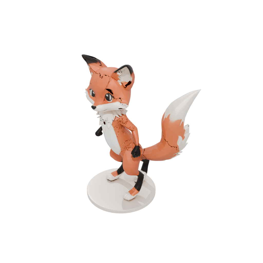 Jumbo Kawaii Flexi Red Fox