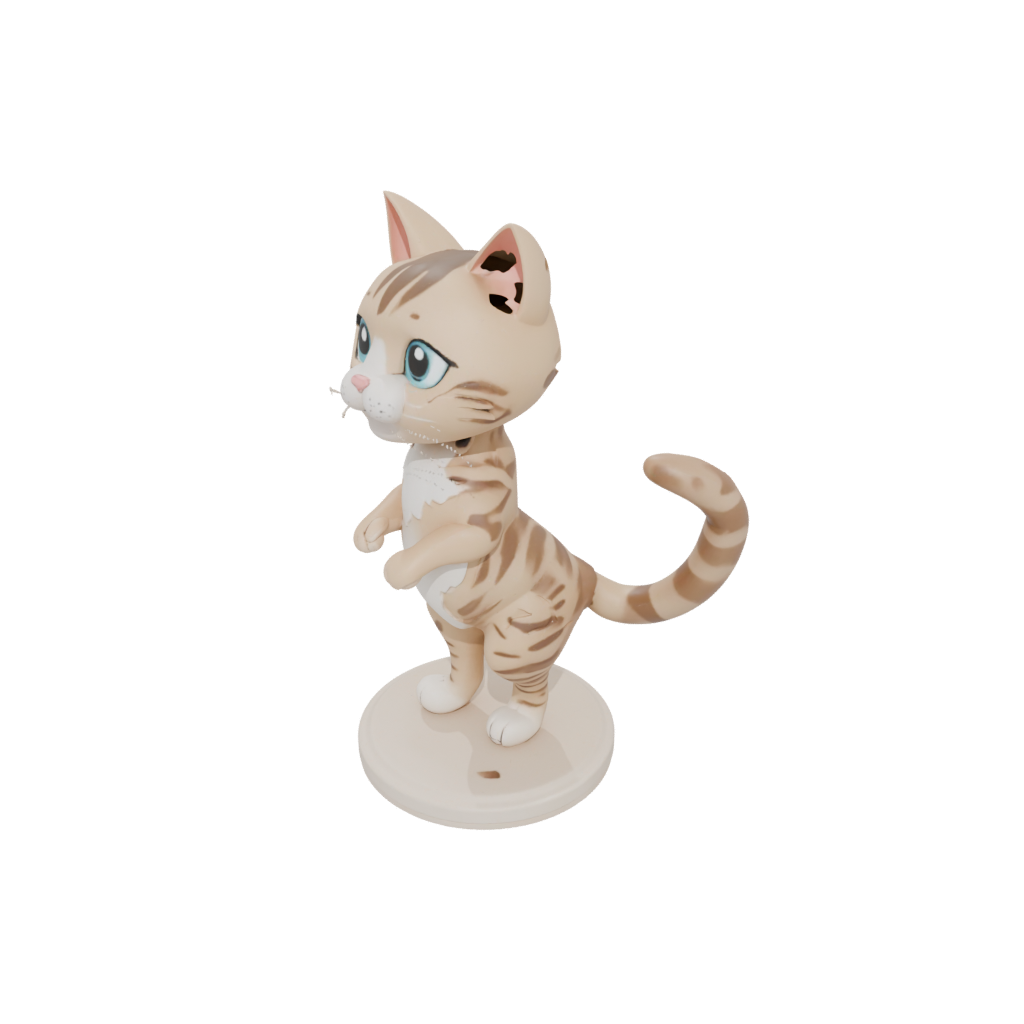 Jumbo Kawaii Flexi Tabby Cat
