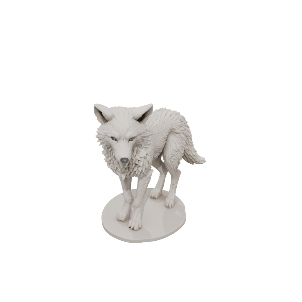 Jumbo Realistic Flexi Wolf Pup
