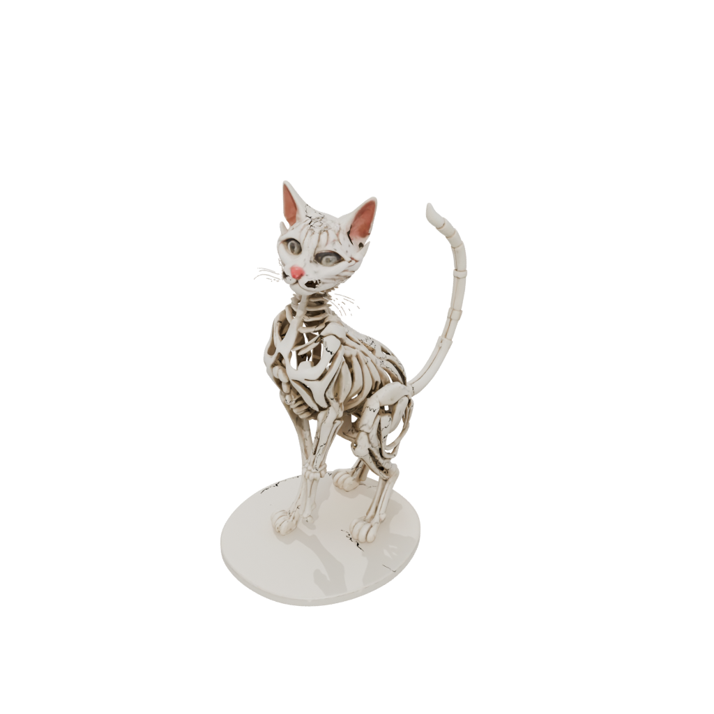 Jumbo Skeleton Flexi Tabby Cat