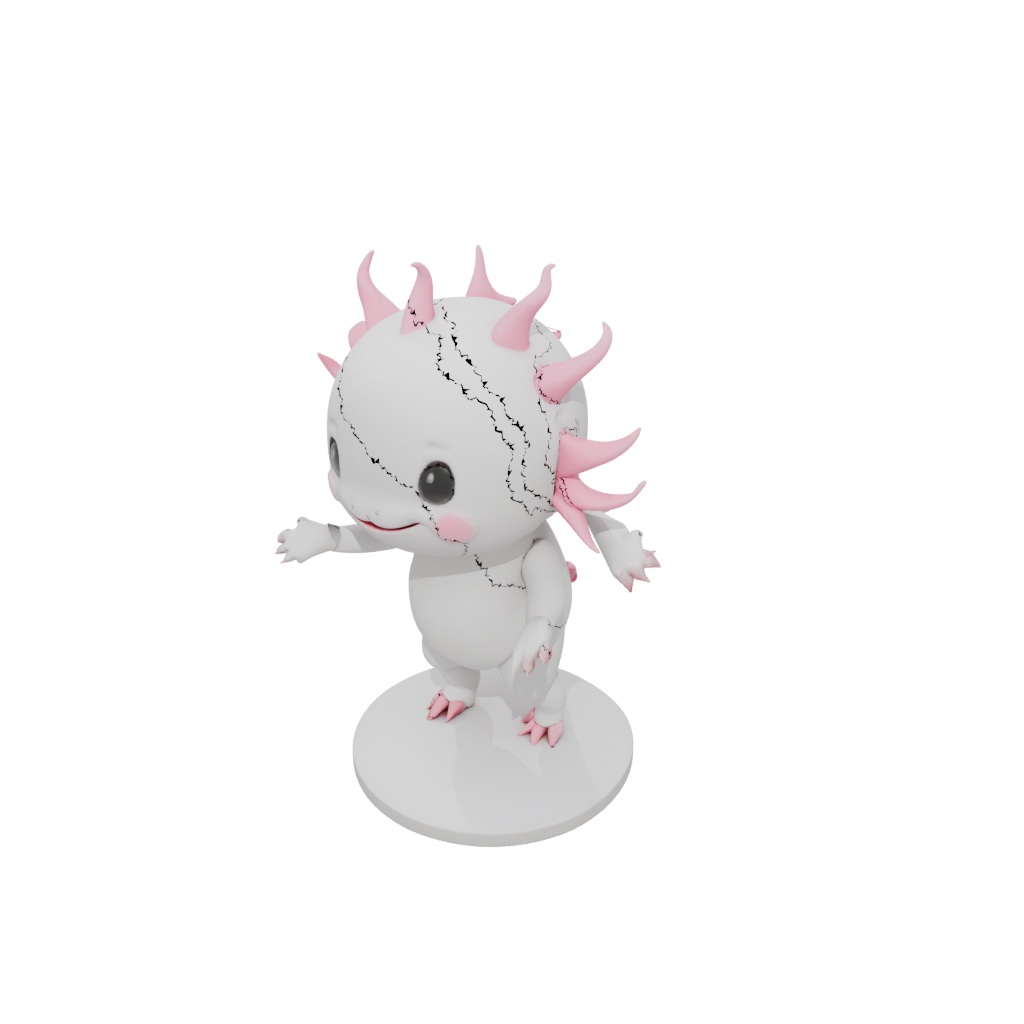 Kawaii Flexi Axolotl