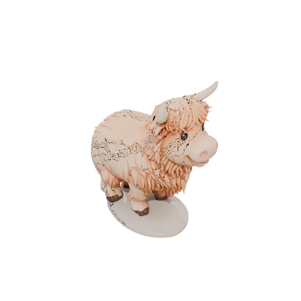 Kawaii Flexi Highland Cow