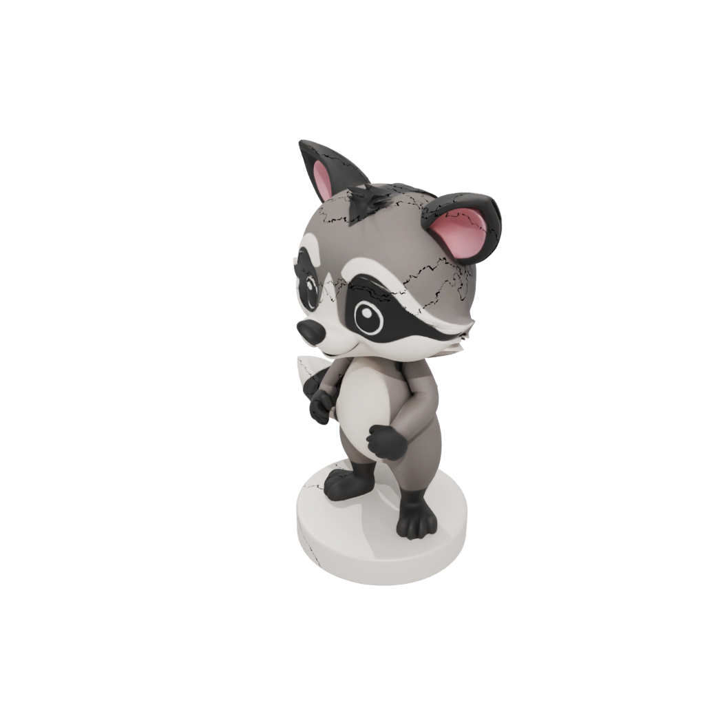 Kawaii Flexi Raccoon