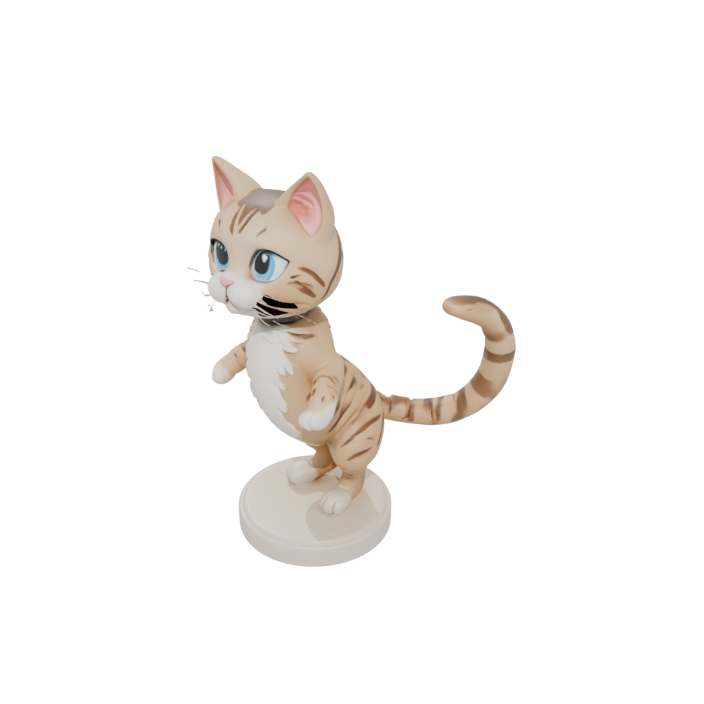 Kawaii Flexi Tabby Cat