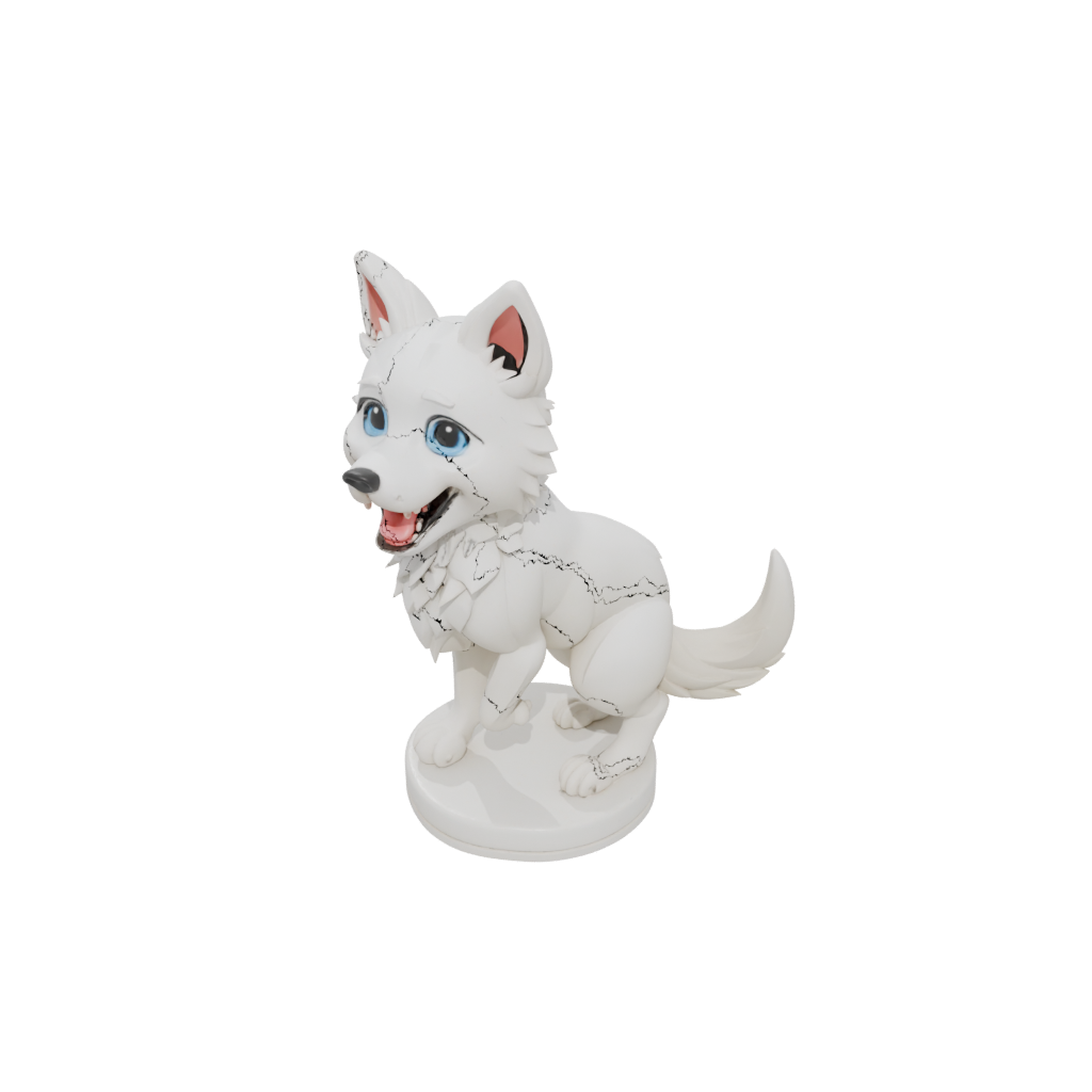 Kawaii Flexi Wolf Pup