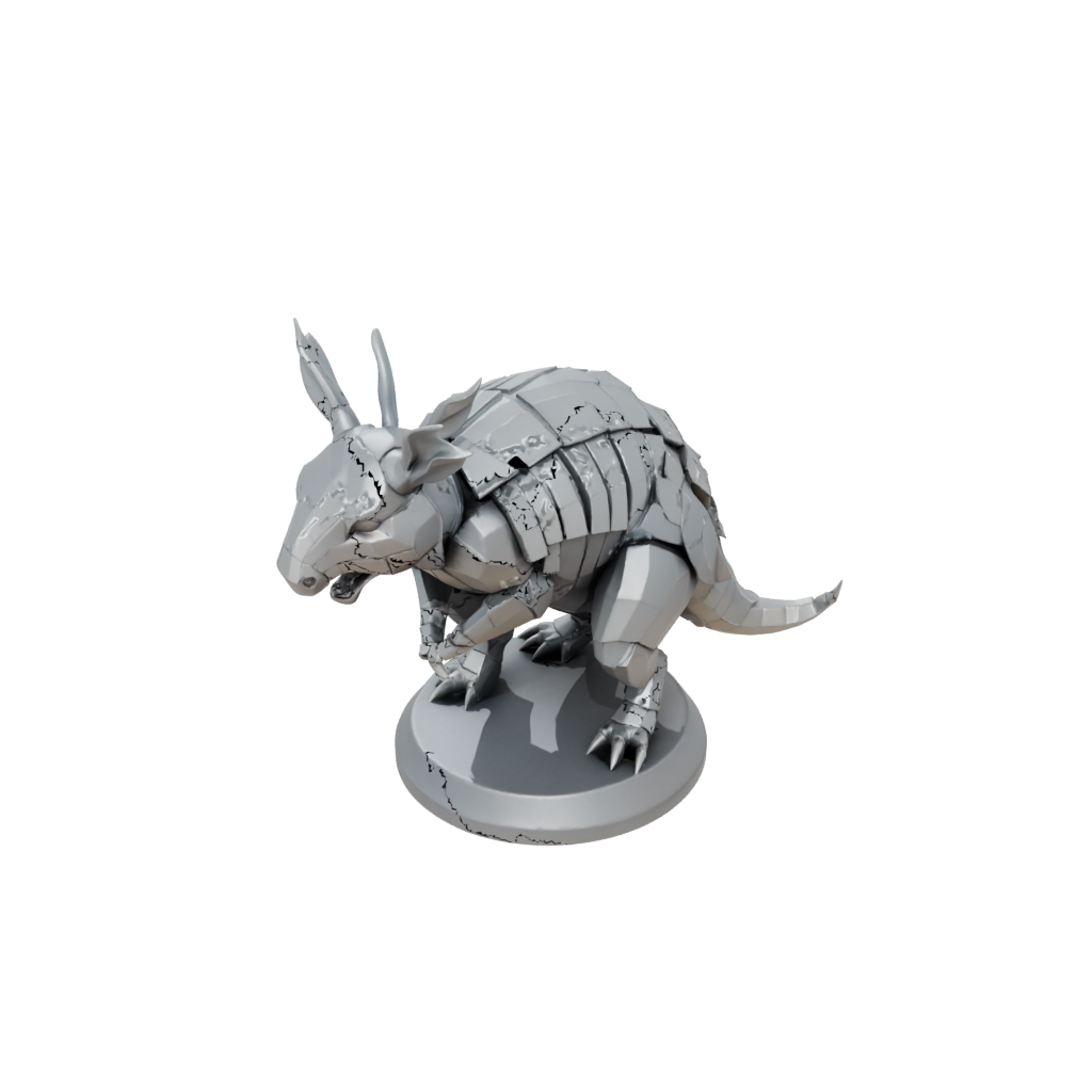 Low-Poly Armored Flexi Armadillo