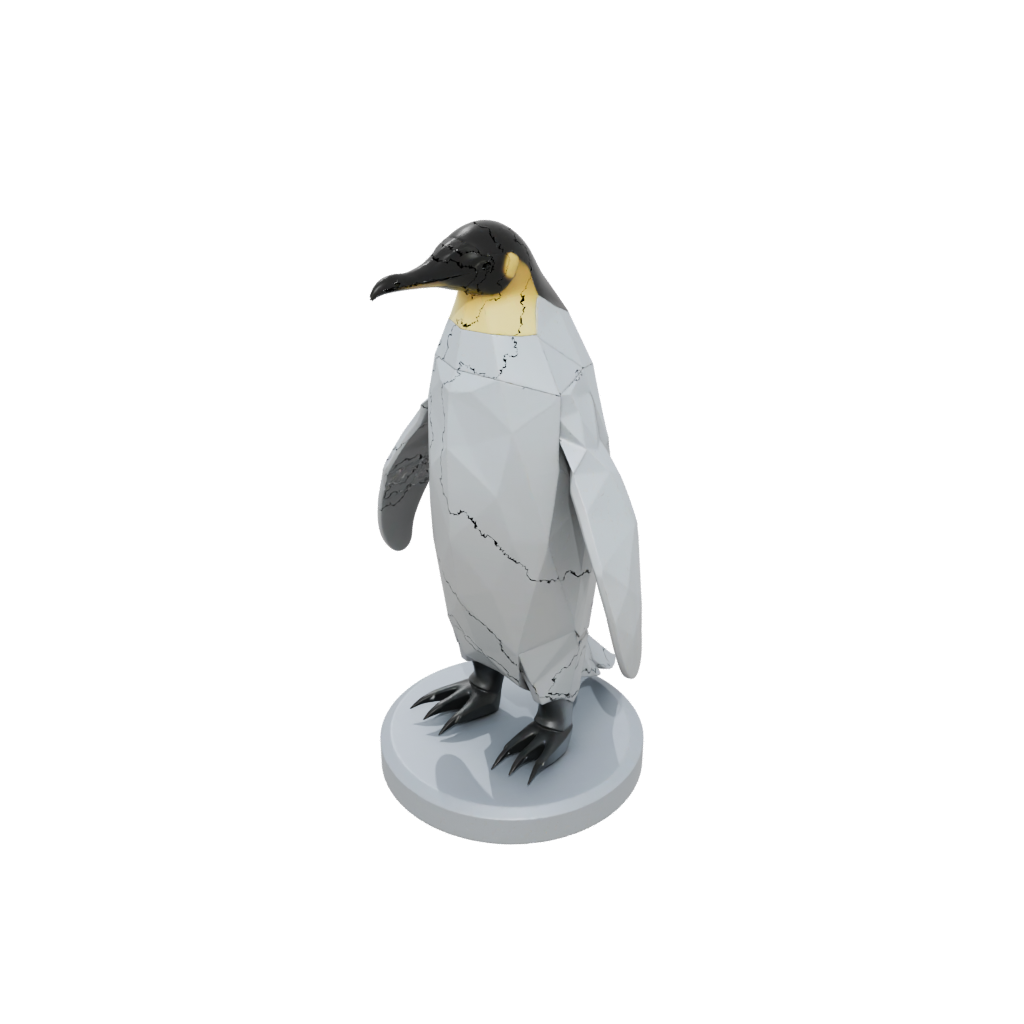 Low-Poly Armored Flexi Emperor Penguin