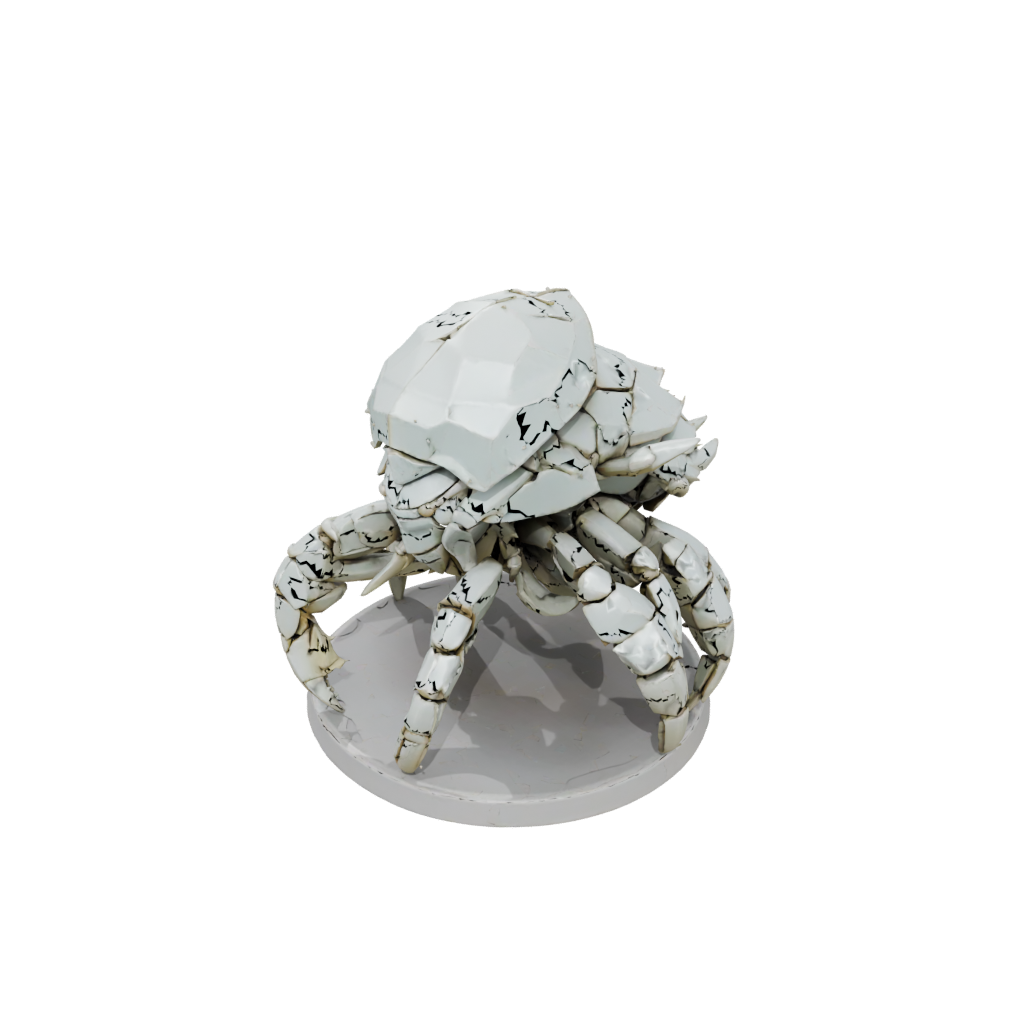 Low-Poly Armored Flexi Hermit Crab
