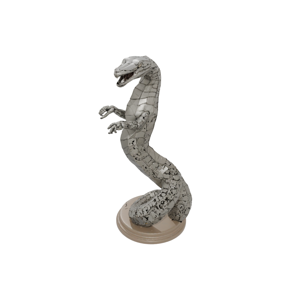 Low-Poly Armored Flexi King Cobra