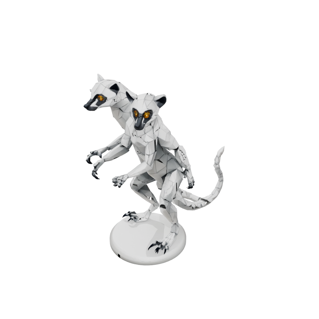 Low-Poly Armored Flexi Lemur