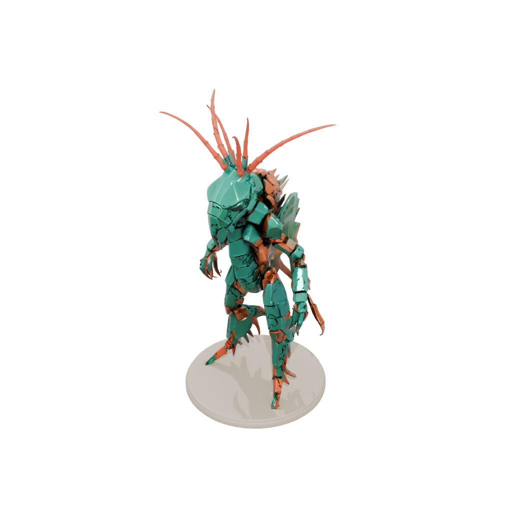 Low-Poly Armored Flexi Mantis Shrimp