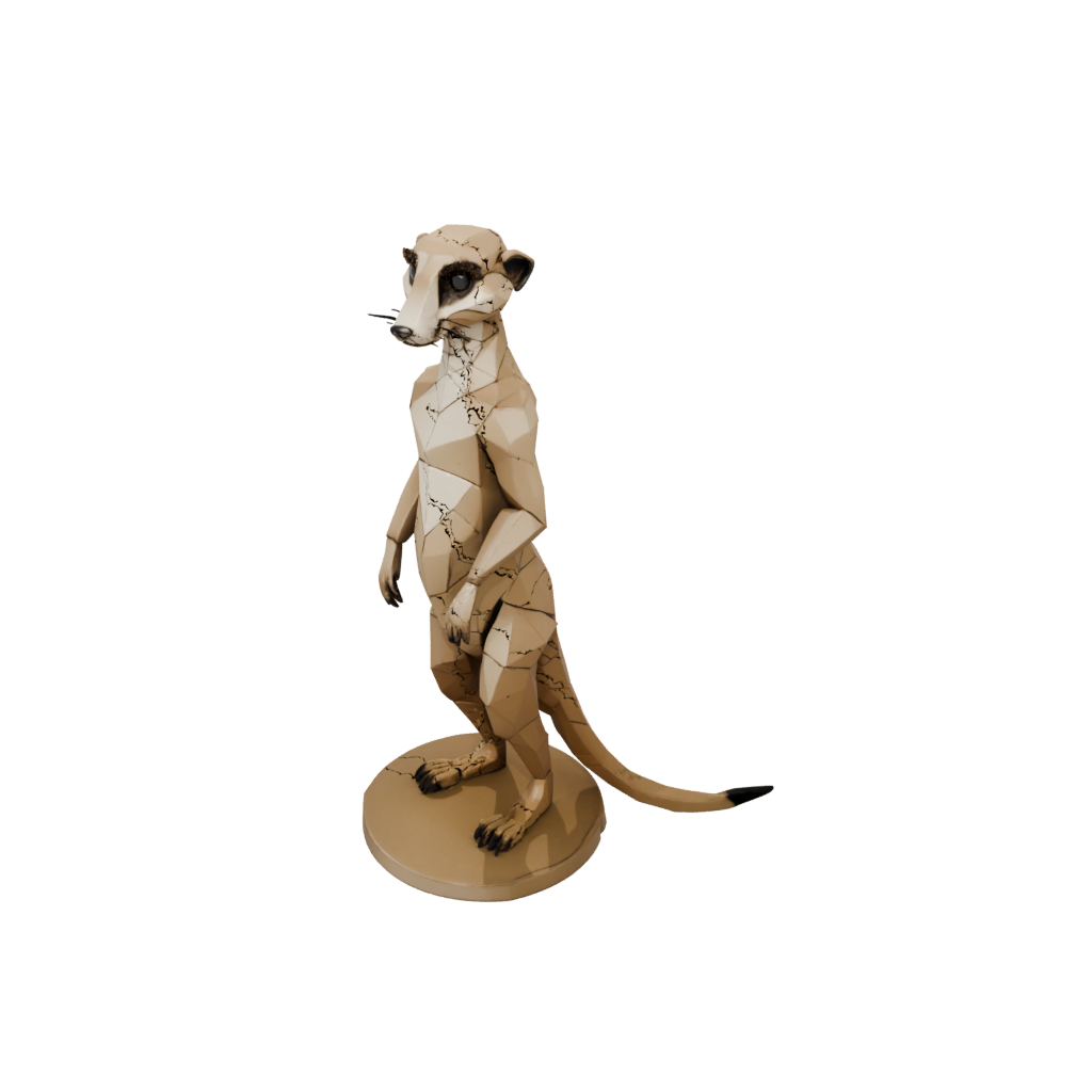 Low-Poly Armored Flexi Meerkat