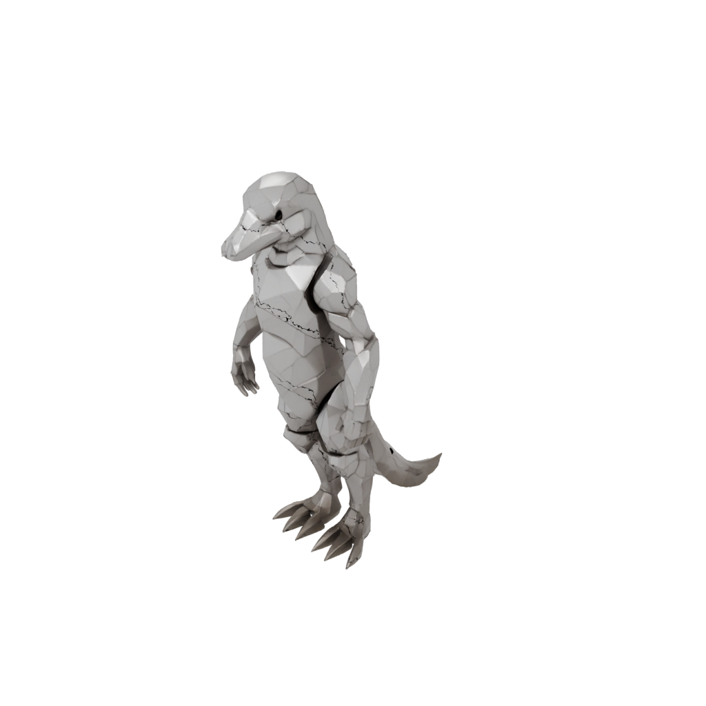 Low-Poly Armored Flexi Platypus