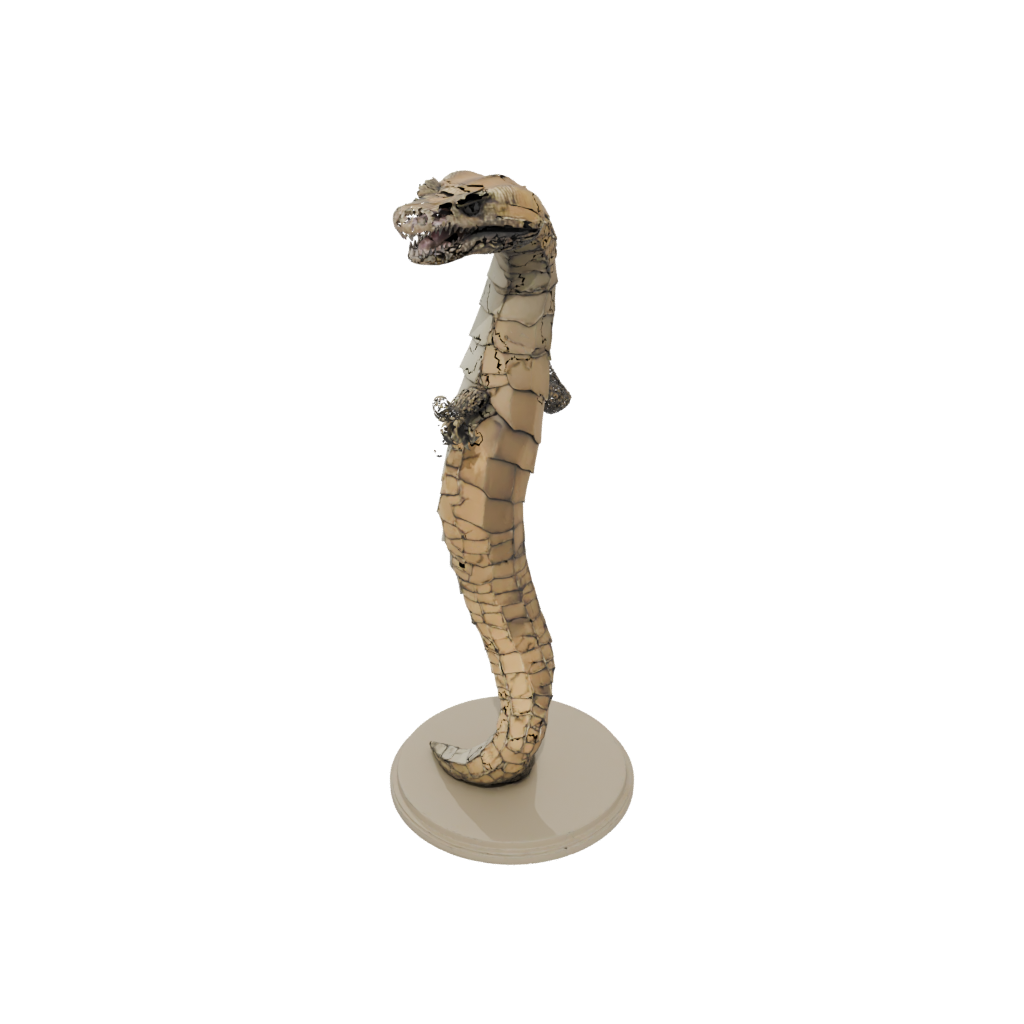 Low-Poly Armored Flexi Rattlesnake