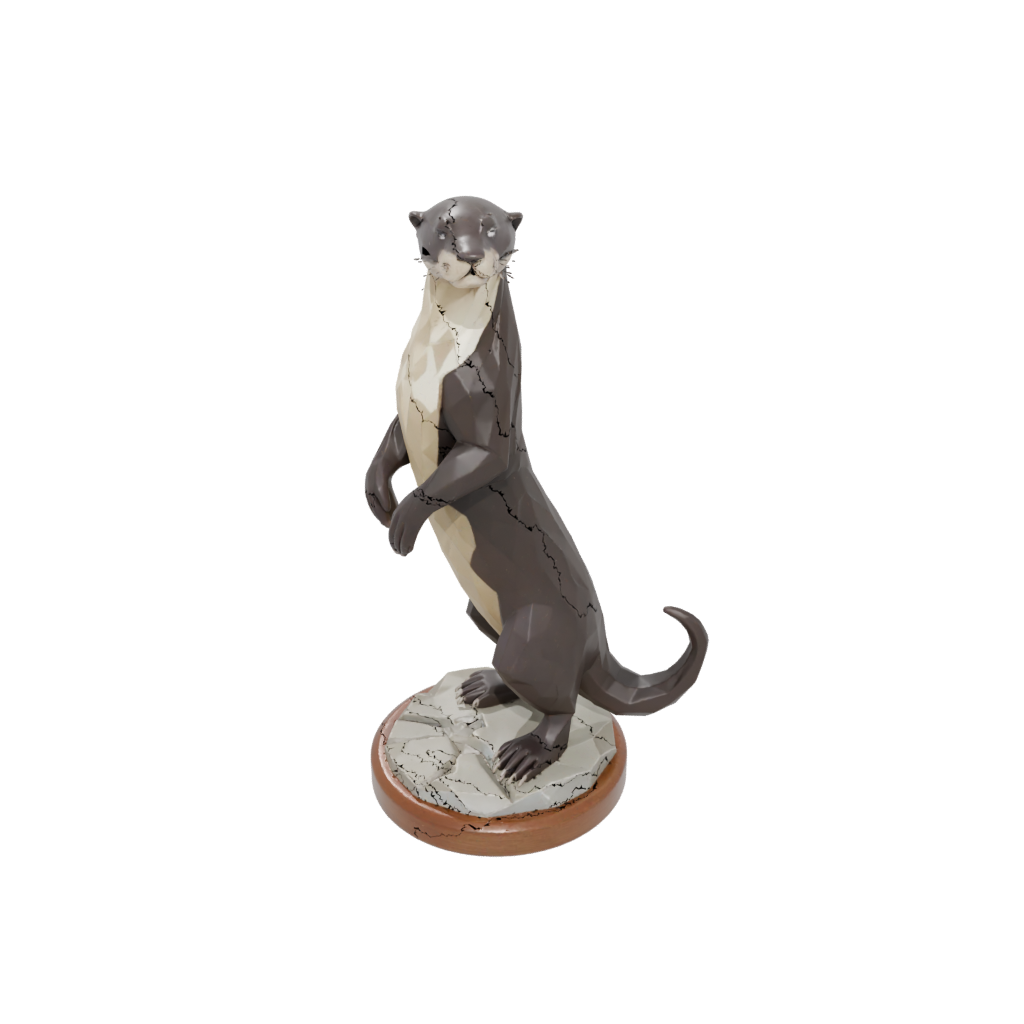 Low-Poly Armored Flexi River Otter