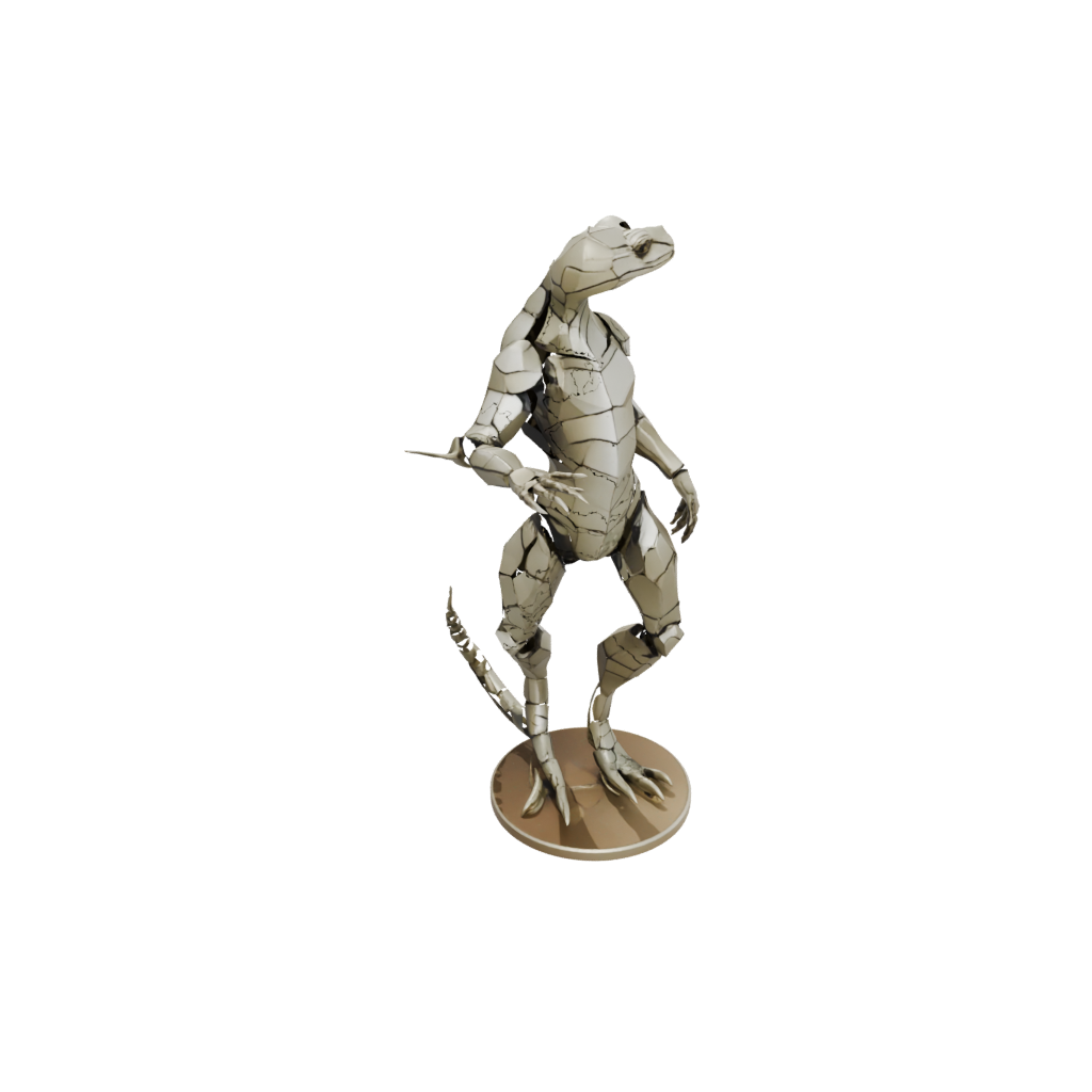 Low-Poly Armored Flexi Salamander