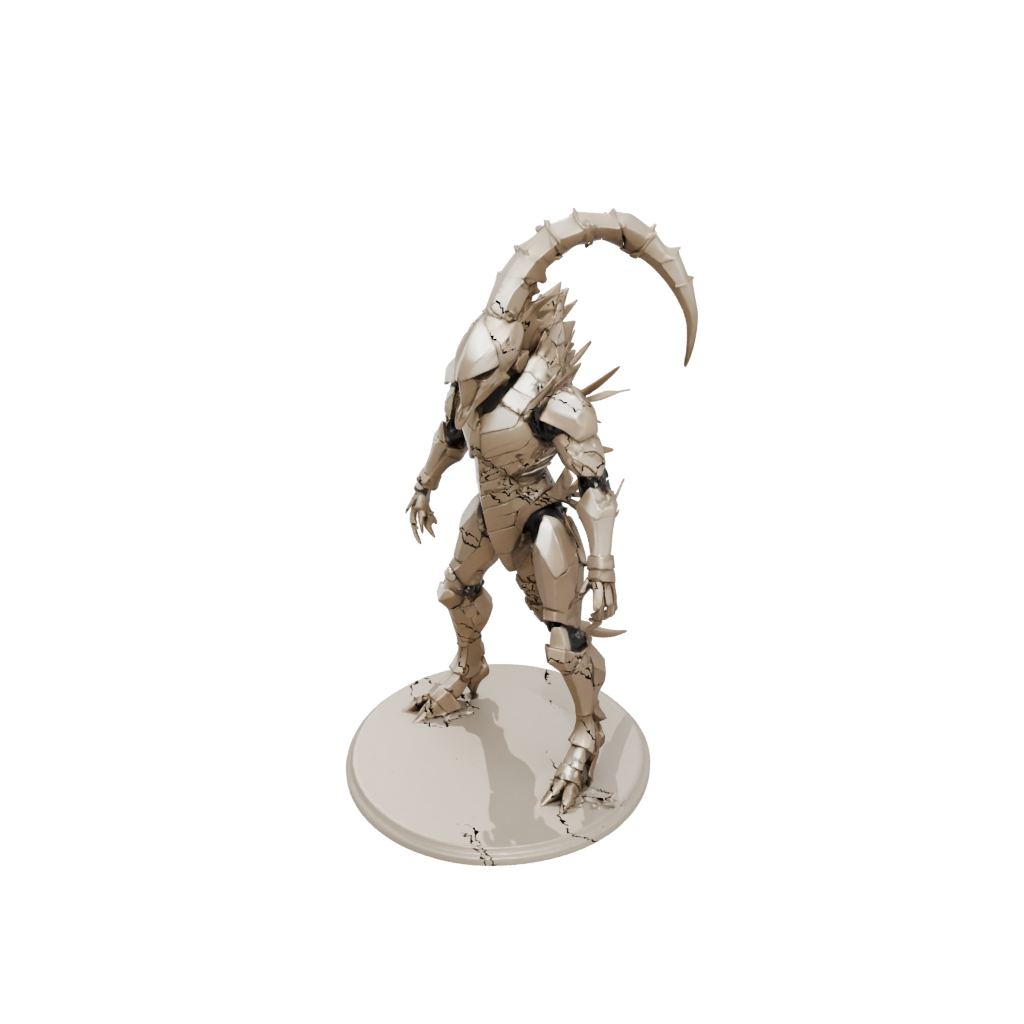 Low-Poly Armored Flexi Scorpion