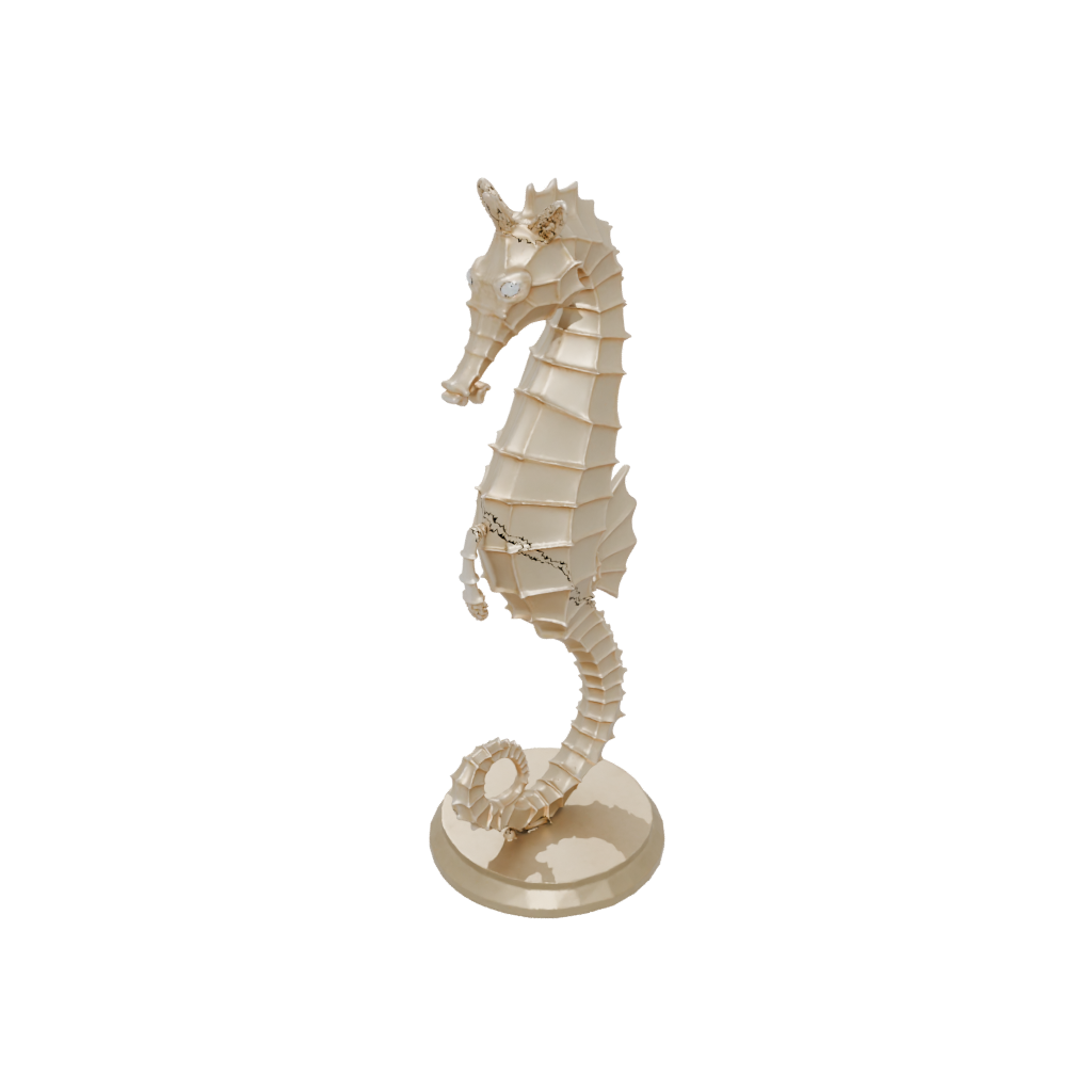 Low-Poly Armored Flexi Seahorse