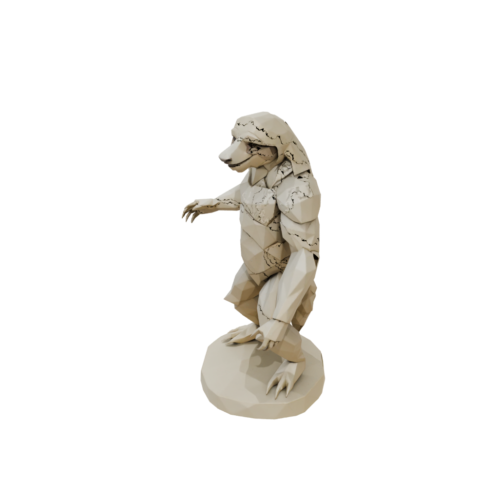 Low-Poly Armored Flexi Sloth