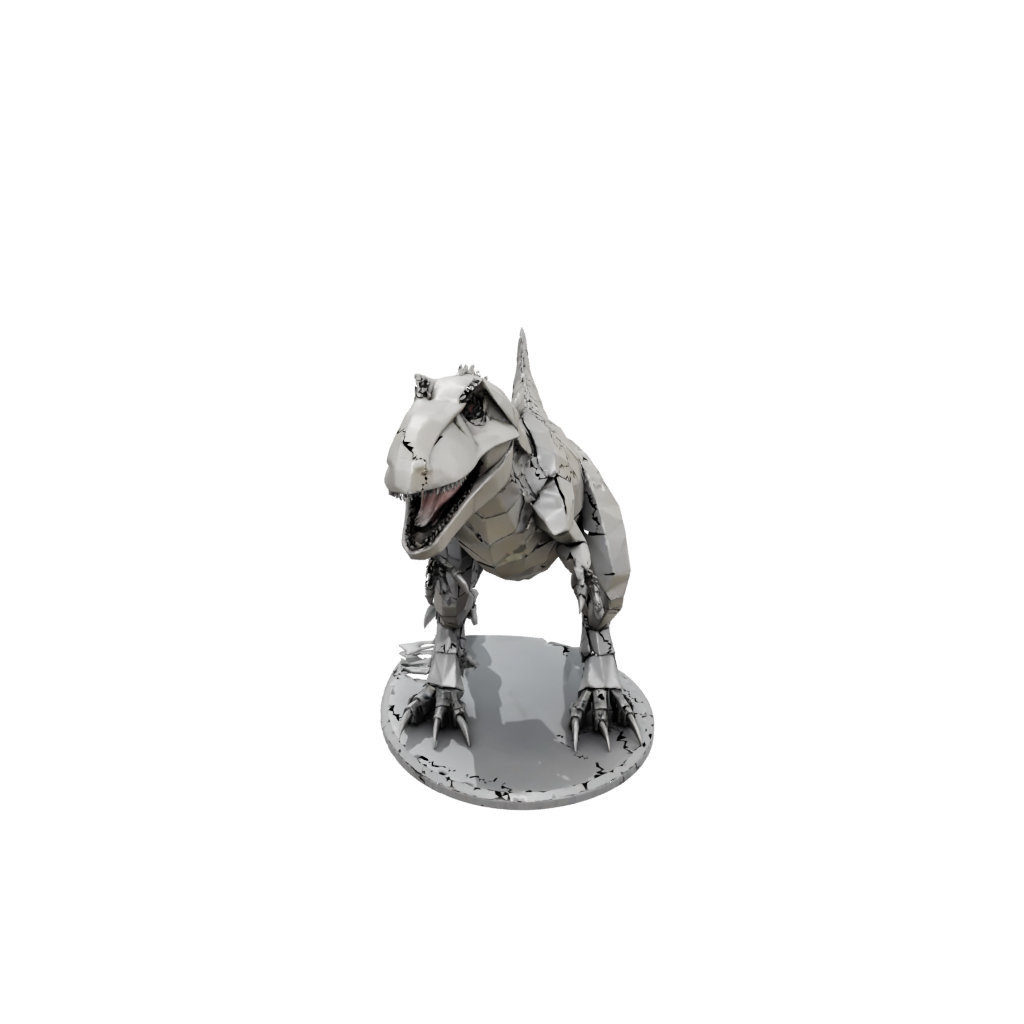 Low-Poly Armored Flexi Tyrannosaurus Rex