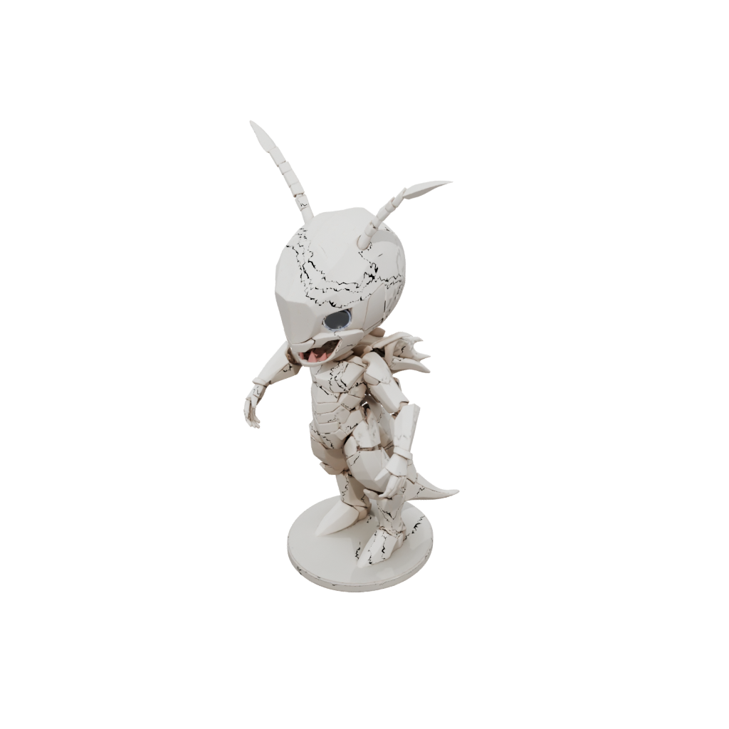 Low-Poly Chibi Flexi Lobster