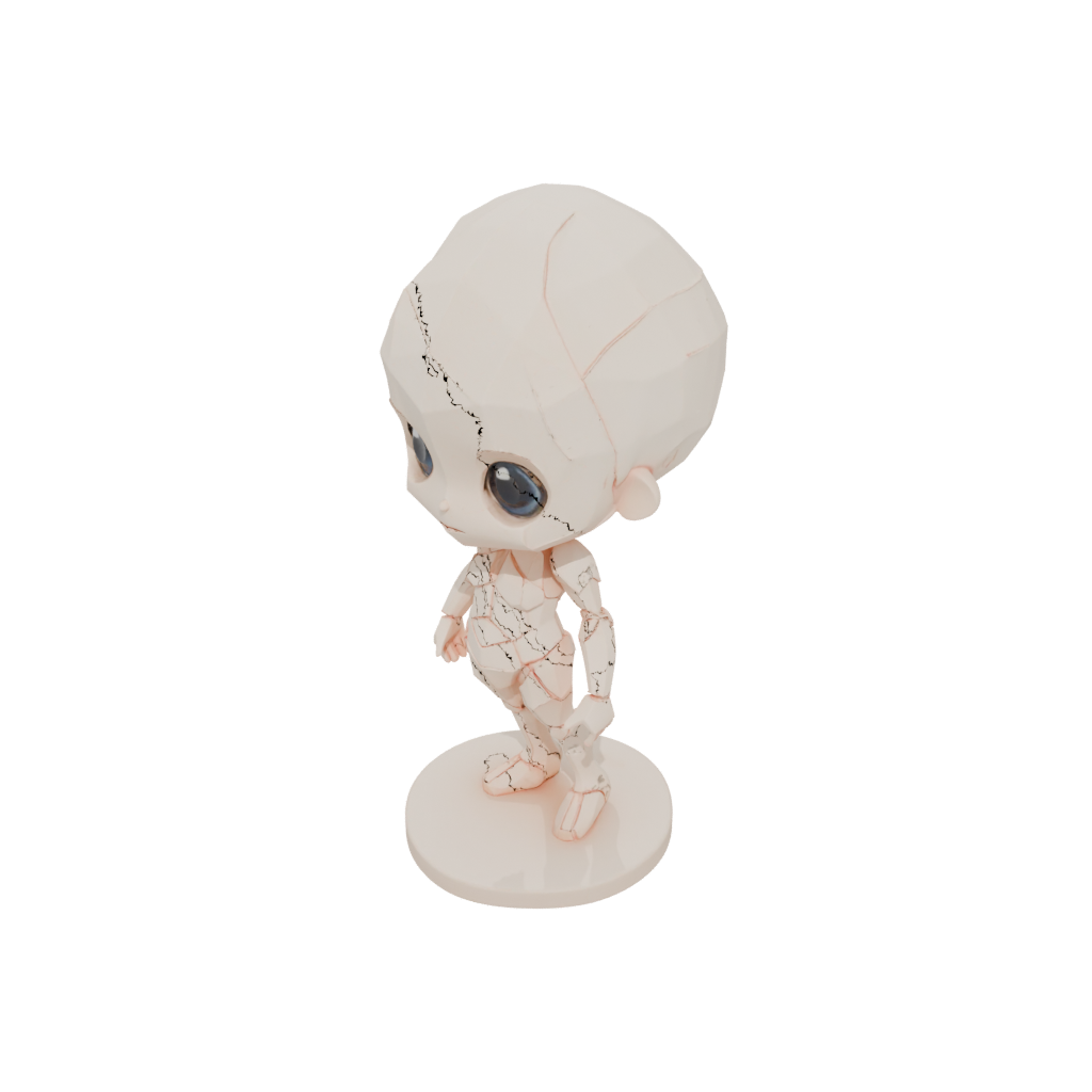 Low-Poly Chibi Flexi Nautilus