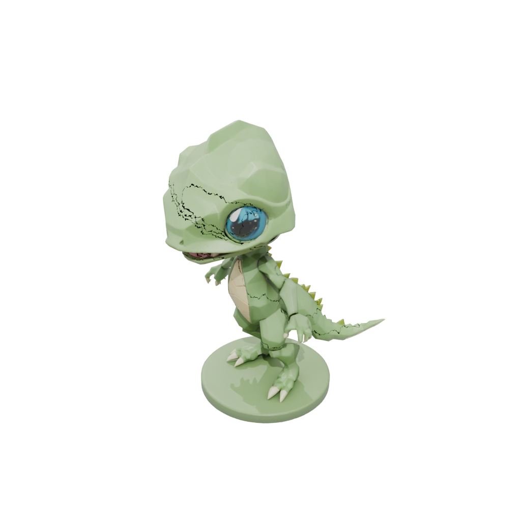 Low-Poly Chibi Flexi Newt