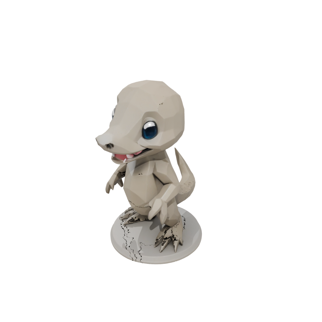Low-Poly Chibi Flexi Platypus