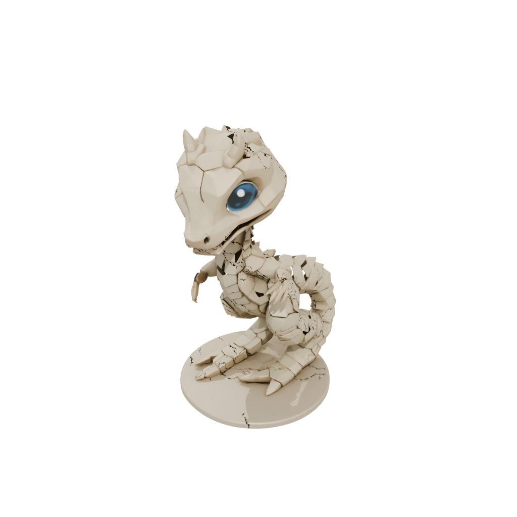 Low-Poly Chibi Flexi Rattlesnake