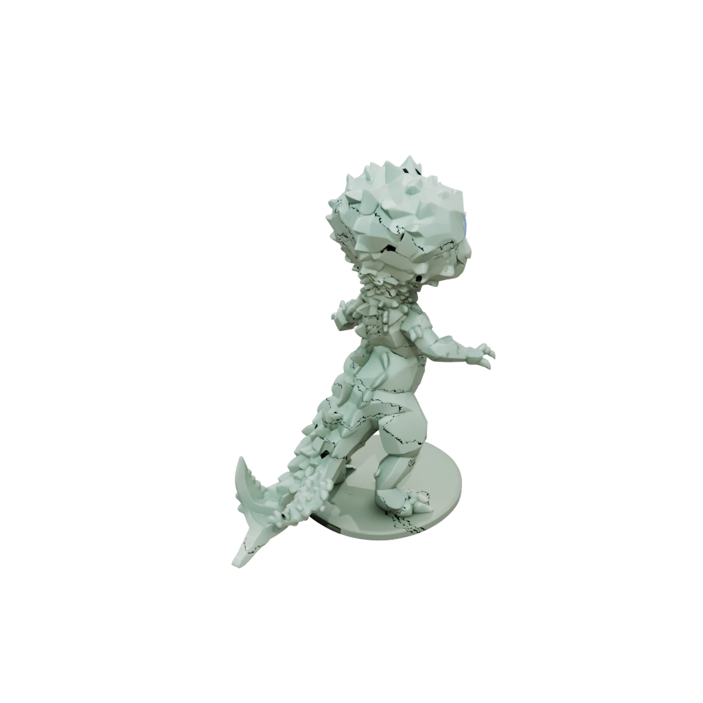 Low-Poly Chibi Flexi Salamander