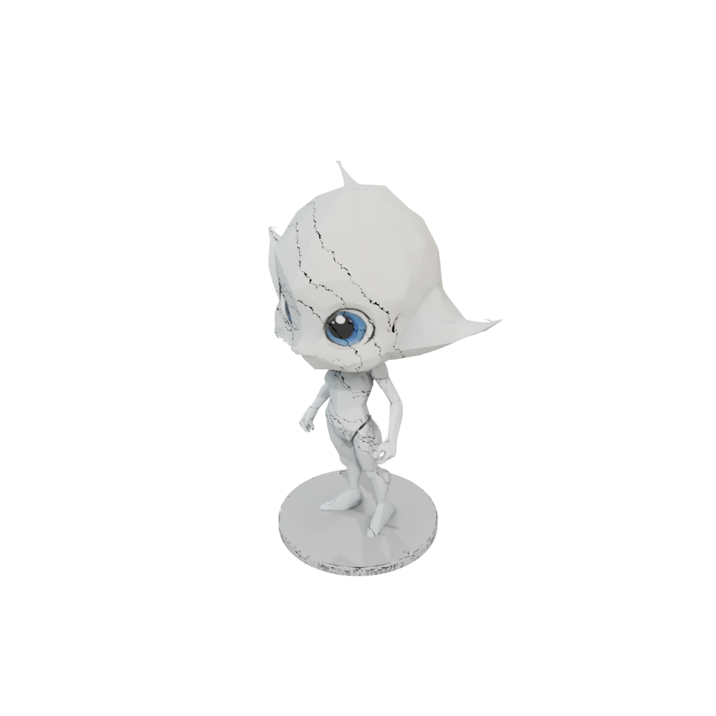 Low-Poly Chibi Flexi Stingray