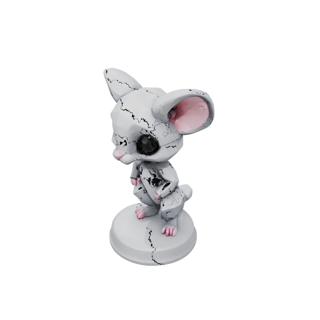 Low-Poly Chibi Flexi Sugar Glider