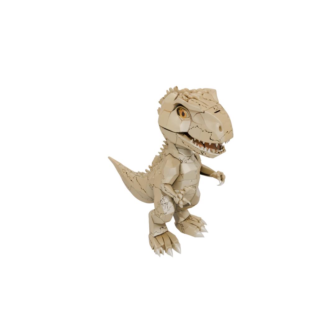 Low-Poly Chibi Flexi Tyrannosaurus Rex