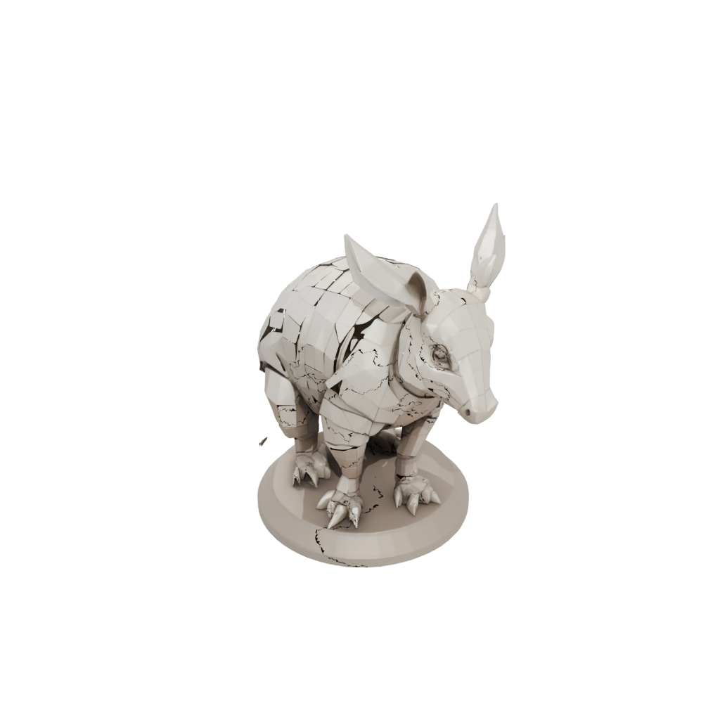 Low-Poly Flexi Armadillo