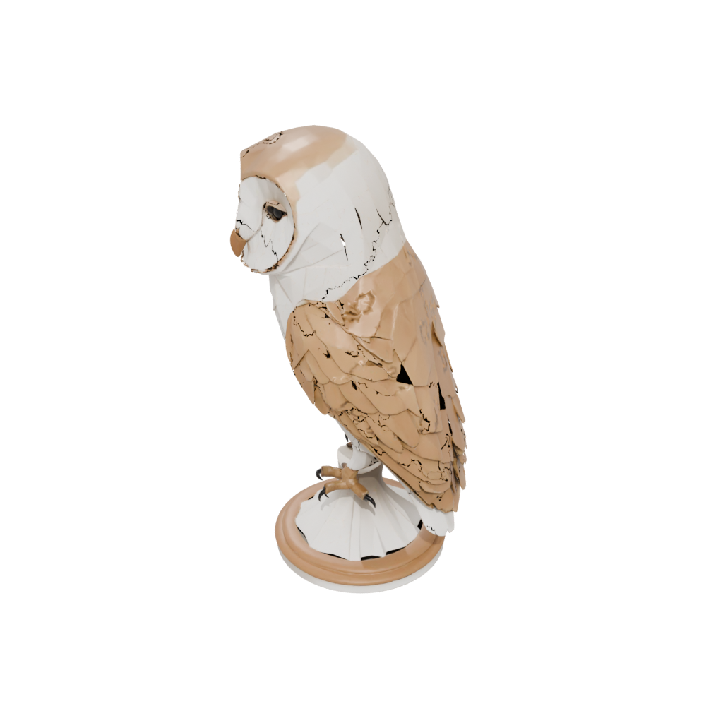 Low-Poly Flexi Barn Owl
