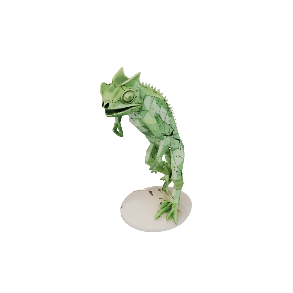 Low-Poly Flexi Chameleon