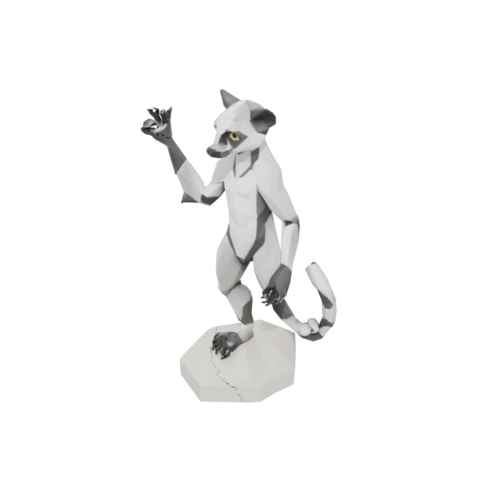Low-Poly Flexi Lemur