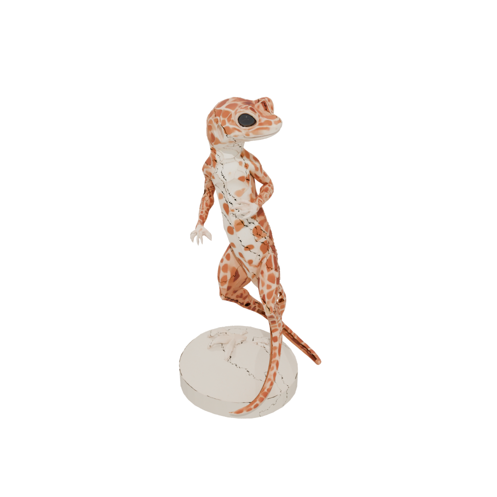 Low-Poly Flexi Leopard Gecko