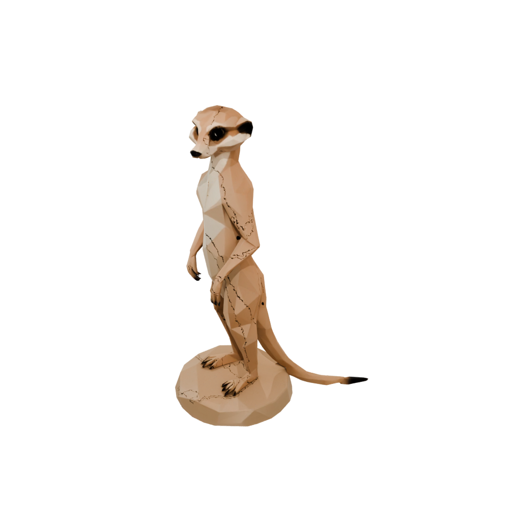 Low-Poly Flexi Meerkat