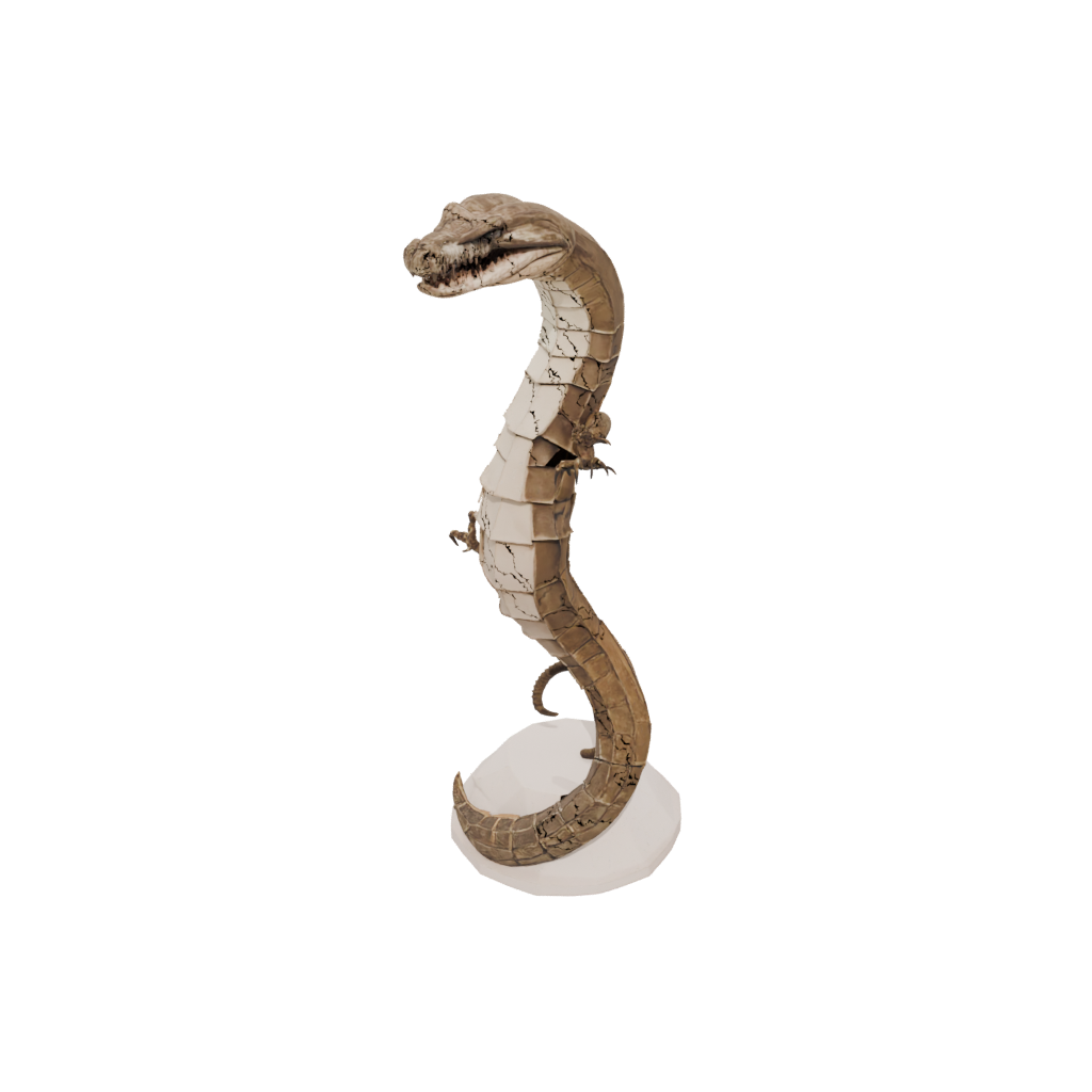 Low-Poly Flexi Rattlesnake