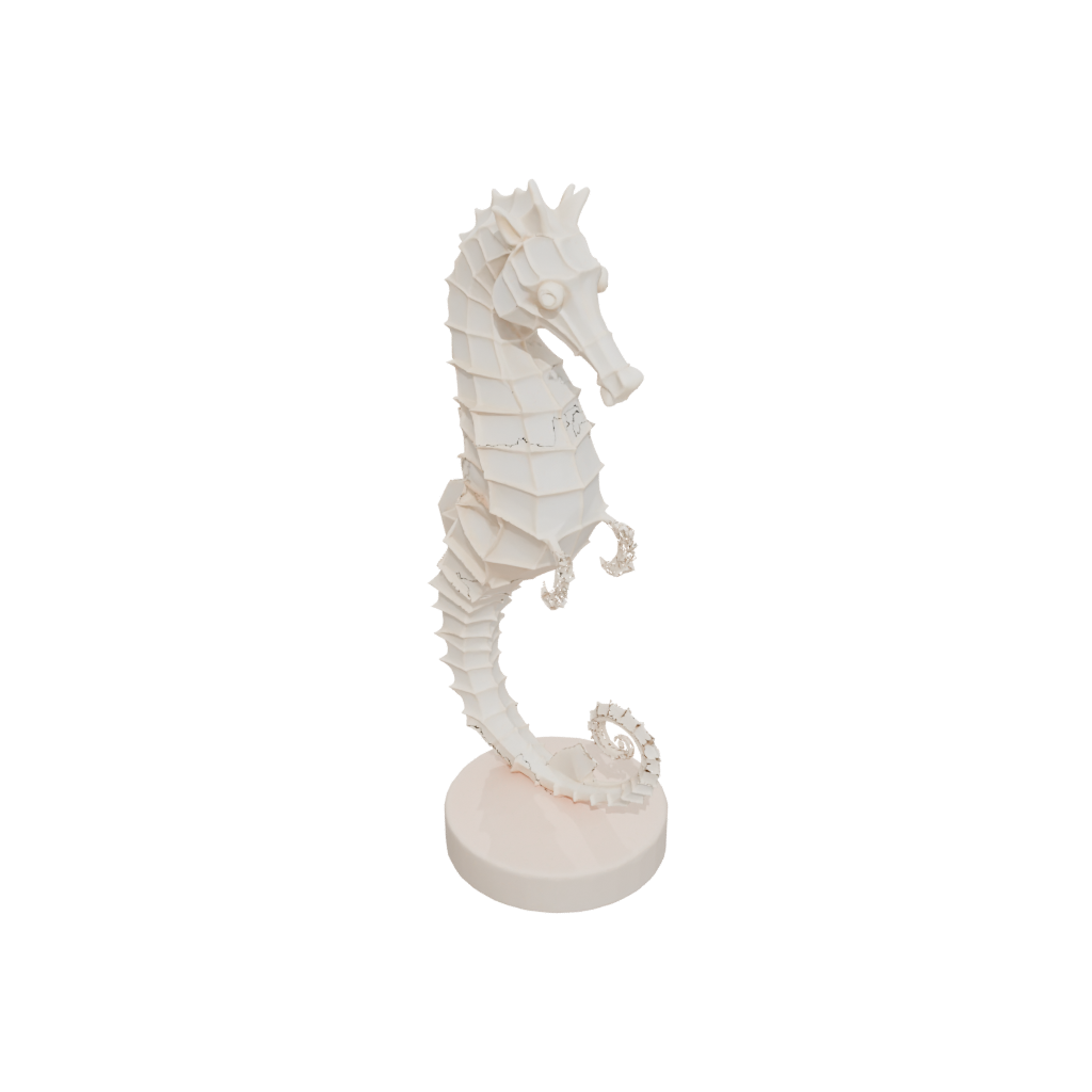 Low-Poly Flexi Seahorse