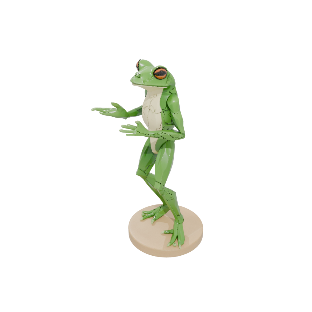 Low-Poly Flexi Tree Frog