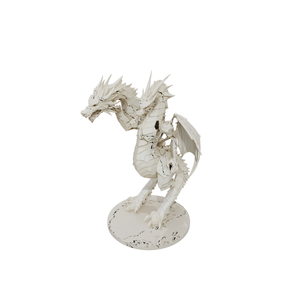 Low-Poly Floral Flexi Dragon