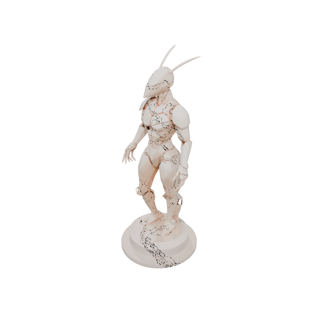 Low-Poly Floral Flexi Lobster