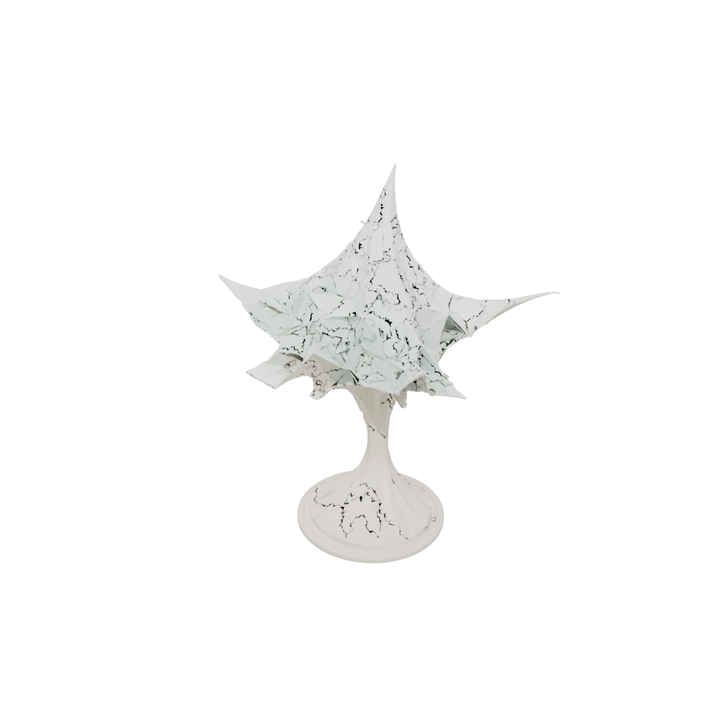 Low-Poly Floral Flexi Manta Ray