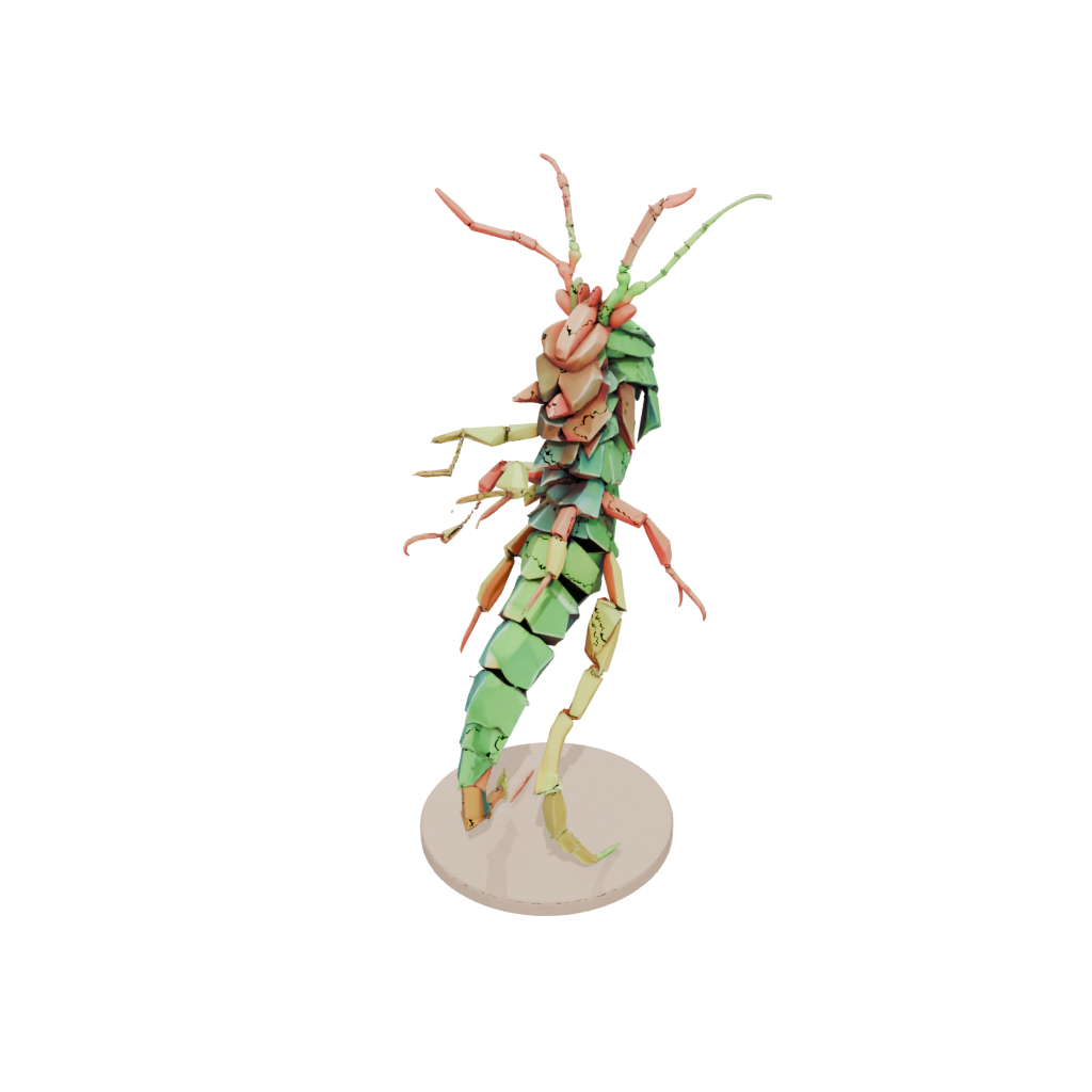 Low-Poly Floral Flexi Mantis Shrimp